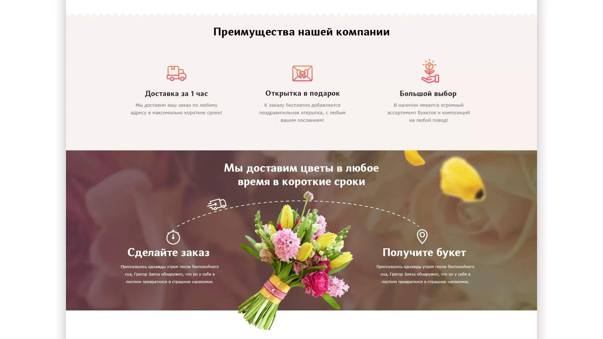 Создание интернет-магазина «Букет-онлайн» по цветам в Крымске