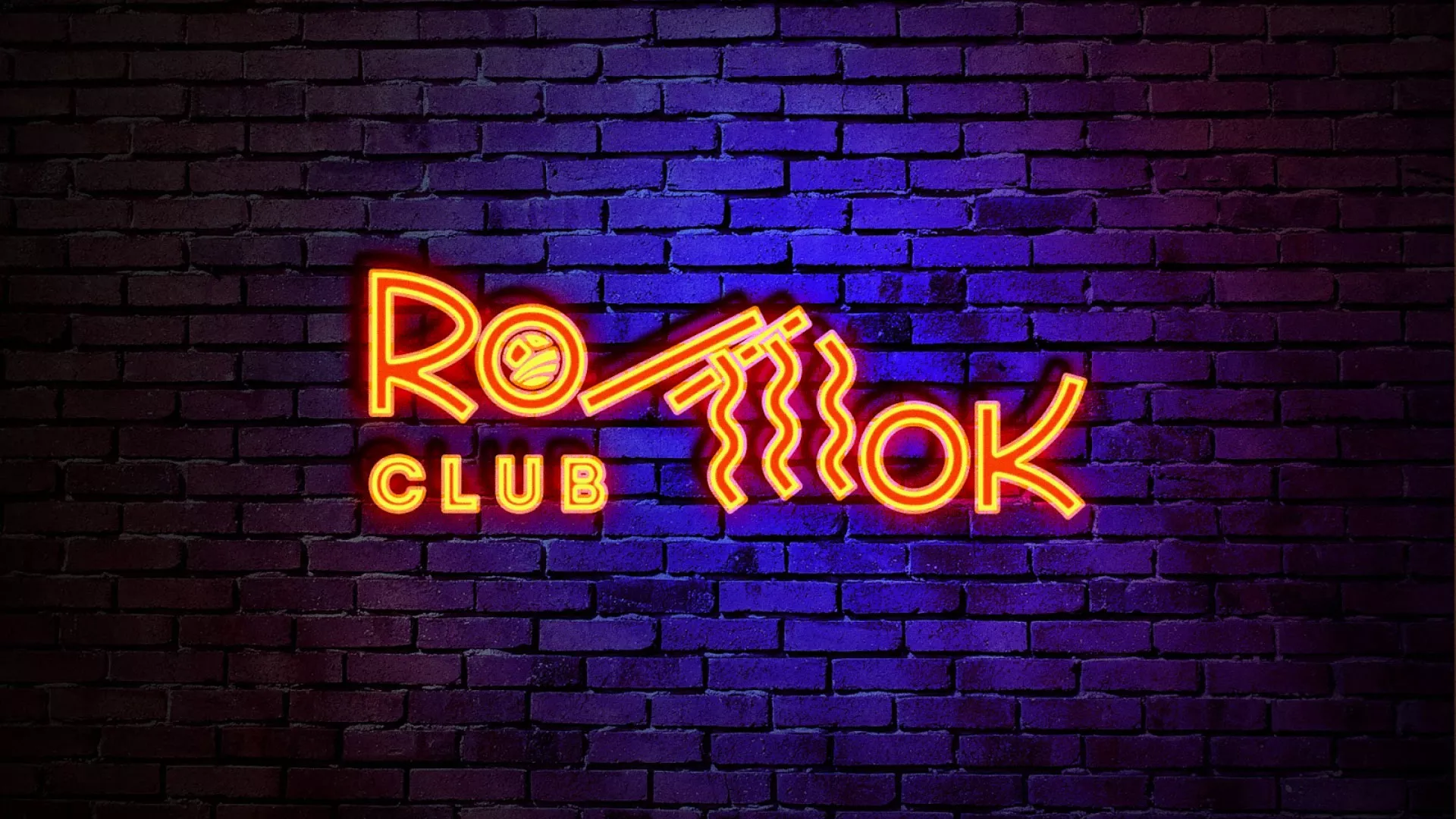 Разработка интерьерной вывески суши-бара «Roll Wok Club» в Крымске